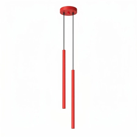 Lampa wisząca PASTELO 2 czerwona
