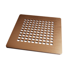 Kratka odpływowa 13X13 miedź szczotkowany