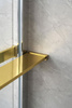 Półka skracana do kabin prysznicowych walk-in 60-140 cm, złoty mat