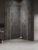 Kabina NESTA LIGHT GOLD 1D pięciokątna prawa Drzwi L 100x80x200 czyste 6mm Active Shield 2.0