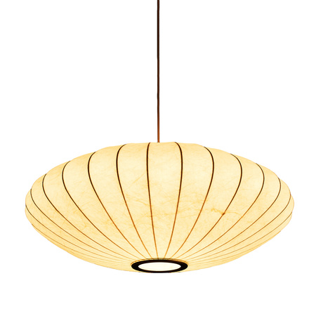 Lampa wisząca SILK FLAT biała 60 cm - nowoczesna i minimalistyczna
