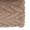Herringbone Sherpa Throw Taupe 1400x1800mm