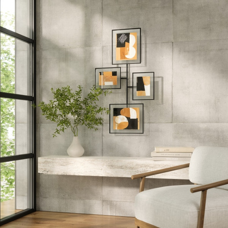 UMBRA zestaw 4 ramek na zdjęcia FLUTE     WALL czarny