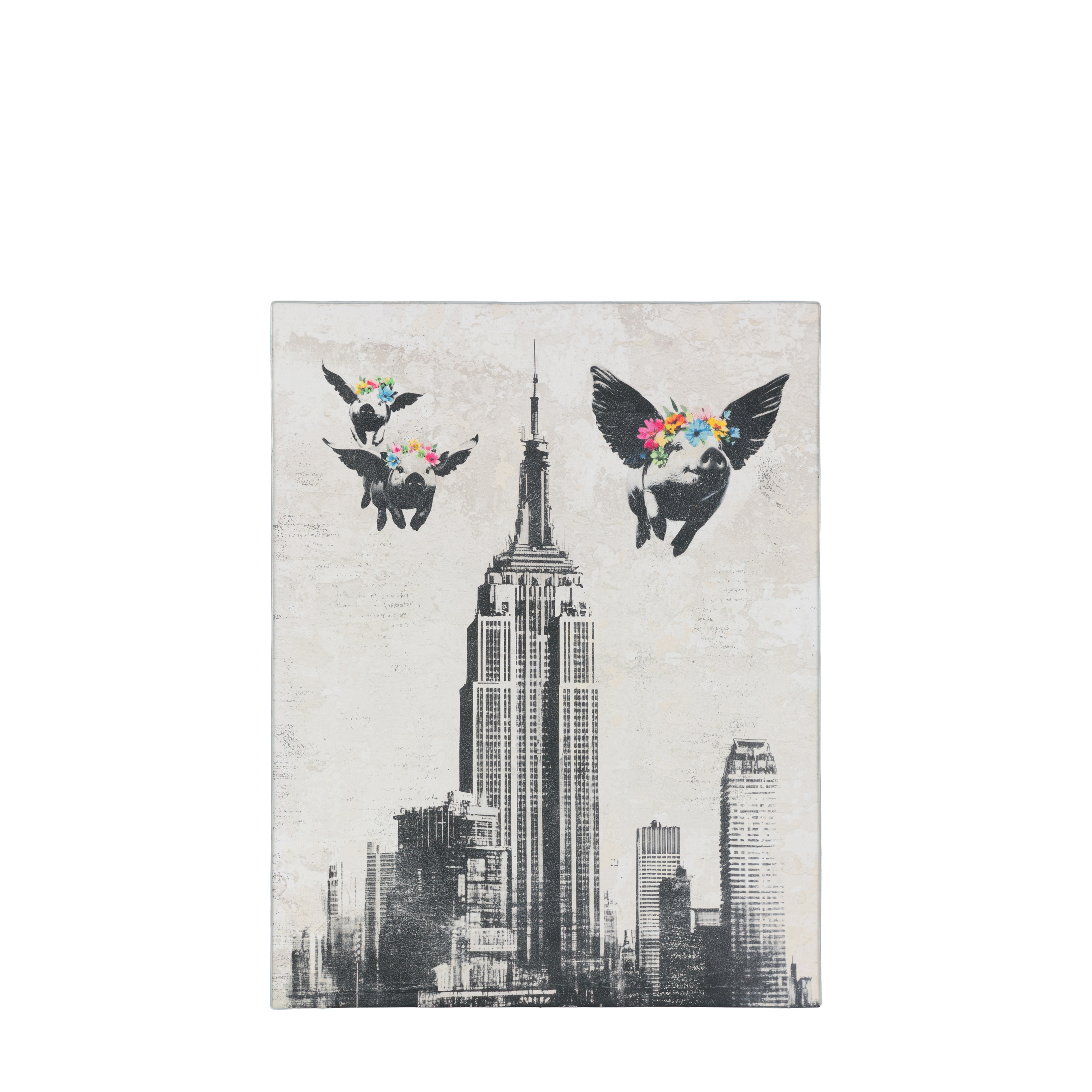 Obraz w ramie „Concrete Dreams II” – szary, 70 × 1,5 × 90 cm