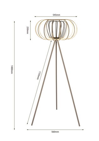 3033-113S Lampa podłogowa pojedyncza SALO kaszmirowy