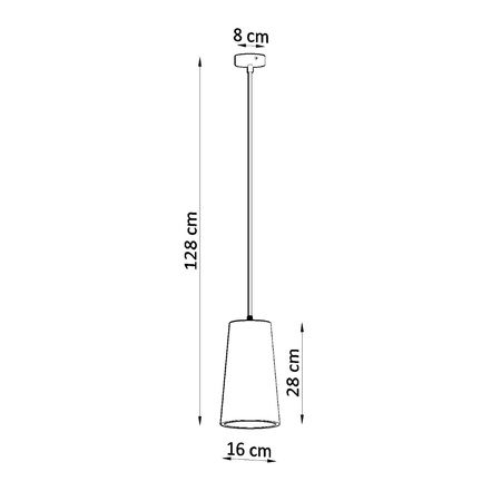 Lampa wisząca ceramiczna GULCAN
