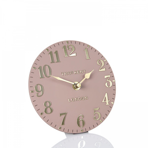Arabic Mantel Clock Blush Pink 6in