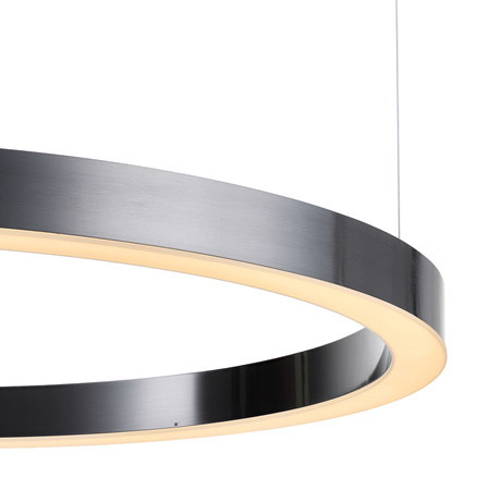Lampa wisząca CIRCLE 100 cm - LED, ring tytan szczotkowany