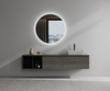 RAK Ceramics SKIN Umywalka slim nablatowa owalna 55x35 cm Carbon Concrete - Efekt kamienia 