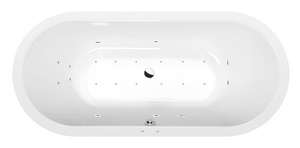 VIVA O wanna z hydromasażem, 175x80x47cm, Active Hydro-Air, chrom