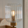 Travi Ribbed Wall Light Beige Textured Marble