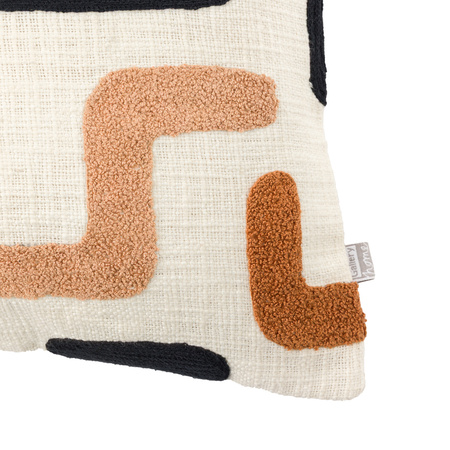 Arul Embroidered Cushion Nutmeg 450x450mm
