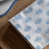 Fleur Floral Stamp Napkins Blue 4pk 450x450mm