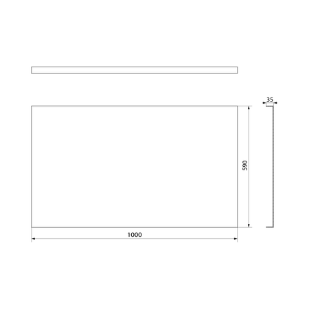 PLAIN obudowa boczna, 100x59cm