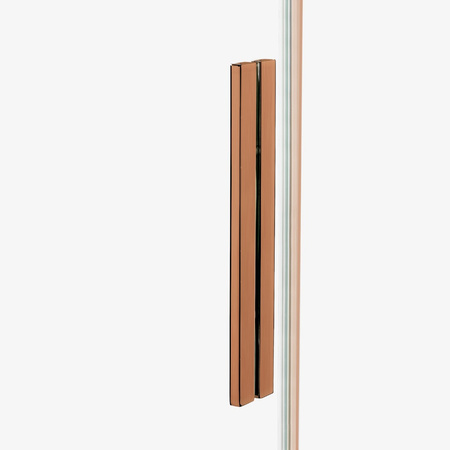NZ4 Drzwi wnękowe SMART COPPER BRUSHED 2D U 160x200 szkło czyste 8mm Active Shield 2.0