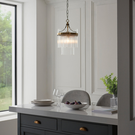 Marietta 1 Pendant Light Antique Brass