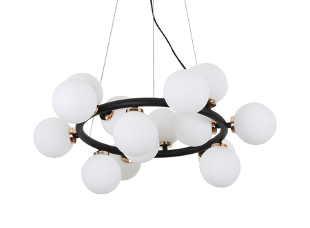 NOWOCZESNA LAMPA WISZĄCA CZARNO-ZŁOTA MARSIADA W15