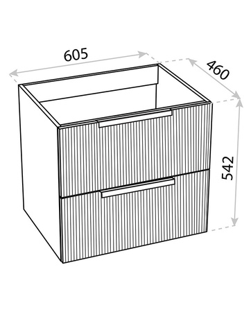 Szafka wisząca Oklahoma Wood Black 600