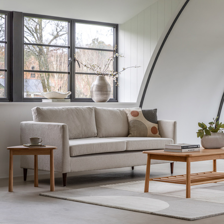 Gateford Sofa 3 Seater Natural 1870x840x840mm