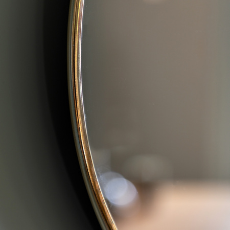 Highline Round Mirror Brass 500x20x500mm