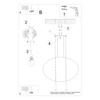 Lampa wisząca HOLAR 2 czarna