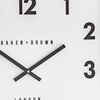 Buxton Wall Clock Chrome 50cm