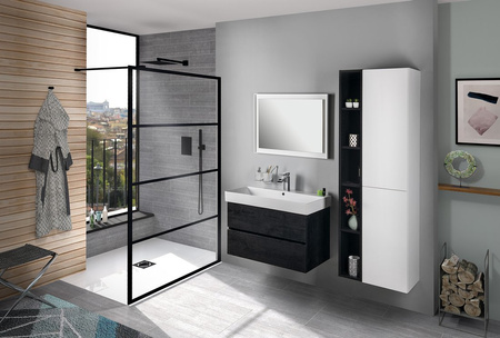 ODETTA szafka umywalkowa 82x50x43,5cm, czarny dąb