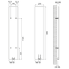 SMARTELLA grzejnik 250x1490mm, czarny mat