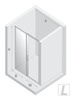 NZ4 Drzwi wnękowe PRIME COPPER BRUSHED 1D L 160x200 szkło czyste 6mm Active Shield 2.0
