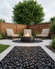 Kamień OTOCZAK 5-8 cm 5 kg polerowany     czarny