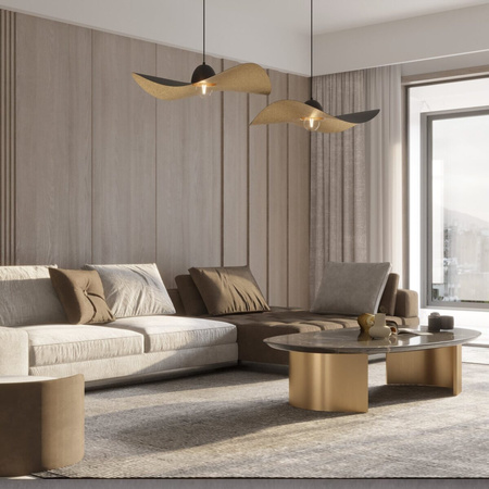 KAPELLO L czarny/złoty ? 76cm lampa wisząca