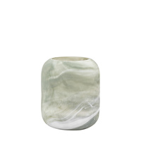 Caldeira Handblown Glass Vase Wide Sage 410mm