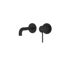 ULTRASAN bateria podtynkowa umywalkowa 2-elementowea, główka 16cm, czarny mat