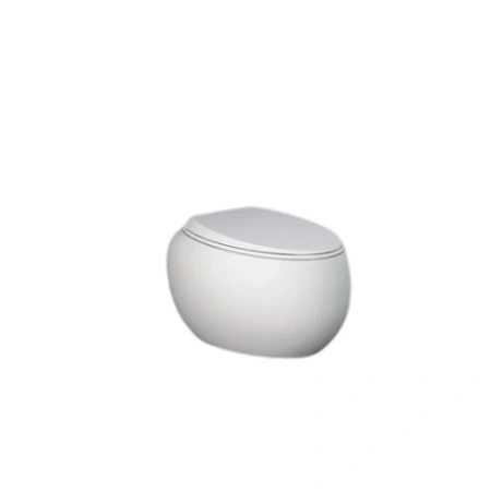Zestaw CLOUD Miska WC podwiesz. Rimless 56x40 cm biały połysk & deska WC W/O biały mat
