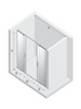 NZ4 Drzwi wnękowe SMART COPPER BRUSHED 2D U 160x200 szkło czyste 8mm Active Shield 2.0