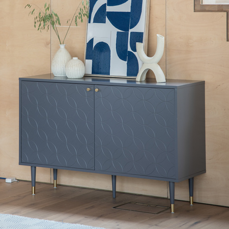Szafka Holbrook z 2 drzwiami, szara, 1200 x 400 x 790 mm