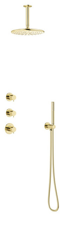 Silhouet HS2 Podtynkowy termostatyczny zestaw prysznicowy polerowany mosiądz pvd