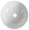 EMMI umywalka ceramiczna nablatowa, Ø 33cm, biały