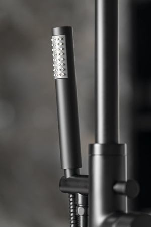 CETO bateria wannowa wolnostojąca, czarny mat