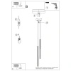 Lampa wisząca ARCHE 2P taupe