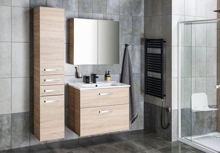 VEGA szafka umywalkowa 82x67,6x43,8cm, 2 szuflady, dąb platin