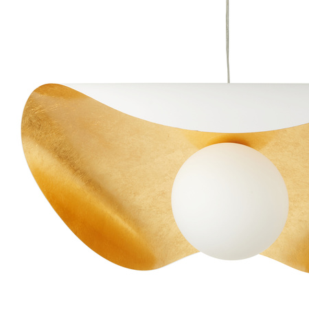 Lampa wisząca ENZO  60 cm - biało złota
