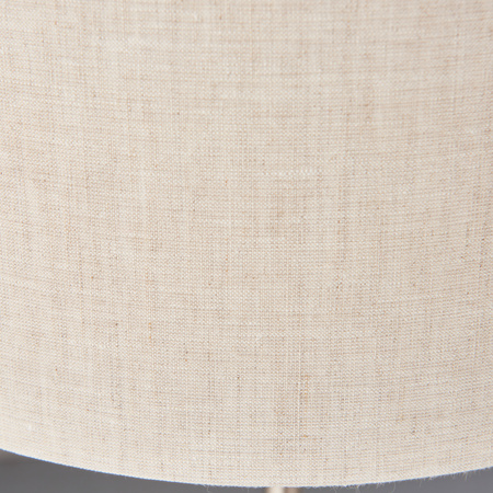 Highclere 3 Table Light Chrome & Natural Linen