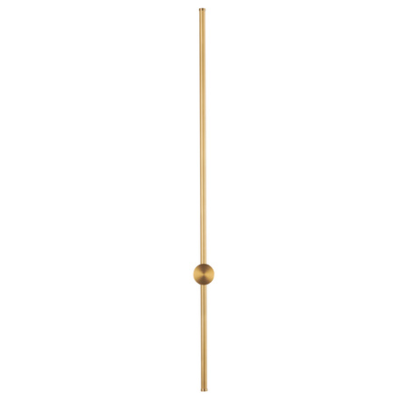 Lampa ścienna SPARO 100 cm - kinkiet złoty,  prosty, długi LED