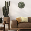 Arabic Wall Clock Lichen Green 12in
