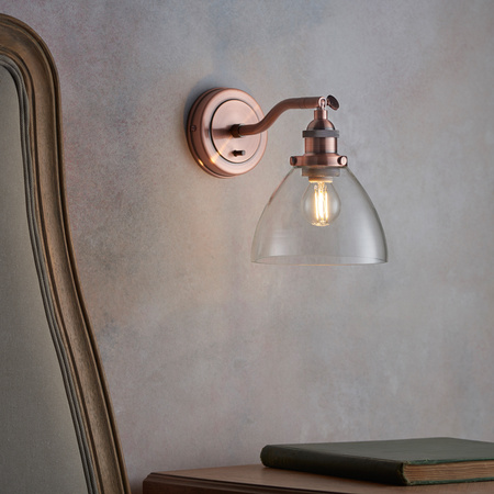 Hansen Wall Light Aged Copper