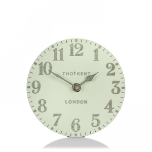 Arabic Mantel Clock Pearl Green 6in