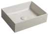 FORMIGO umywalka betonowa nablatowa, 47,5x36,5cm, piaskowy mat