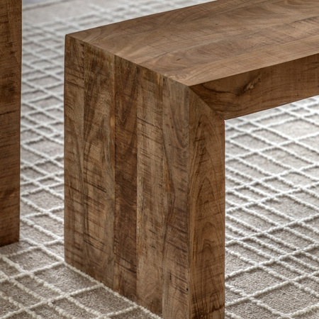 Iowa Dining Bench Natural 1600x360x450mm