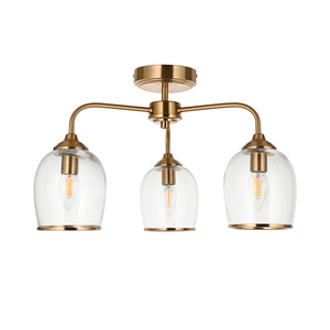 Ashcroft Ceiling 3 Light Brushed Aged Brass
